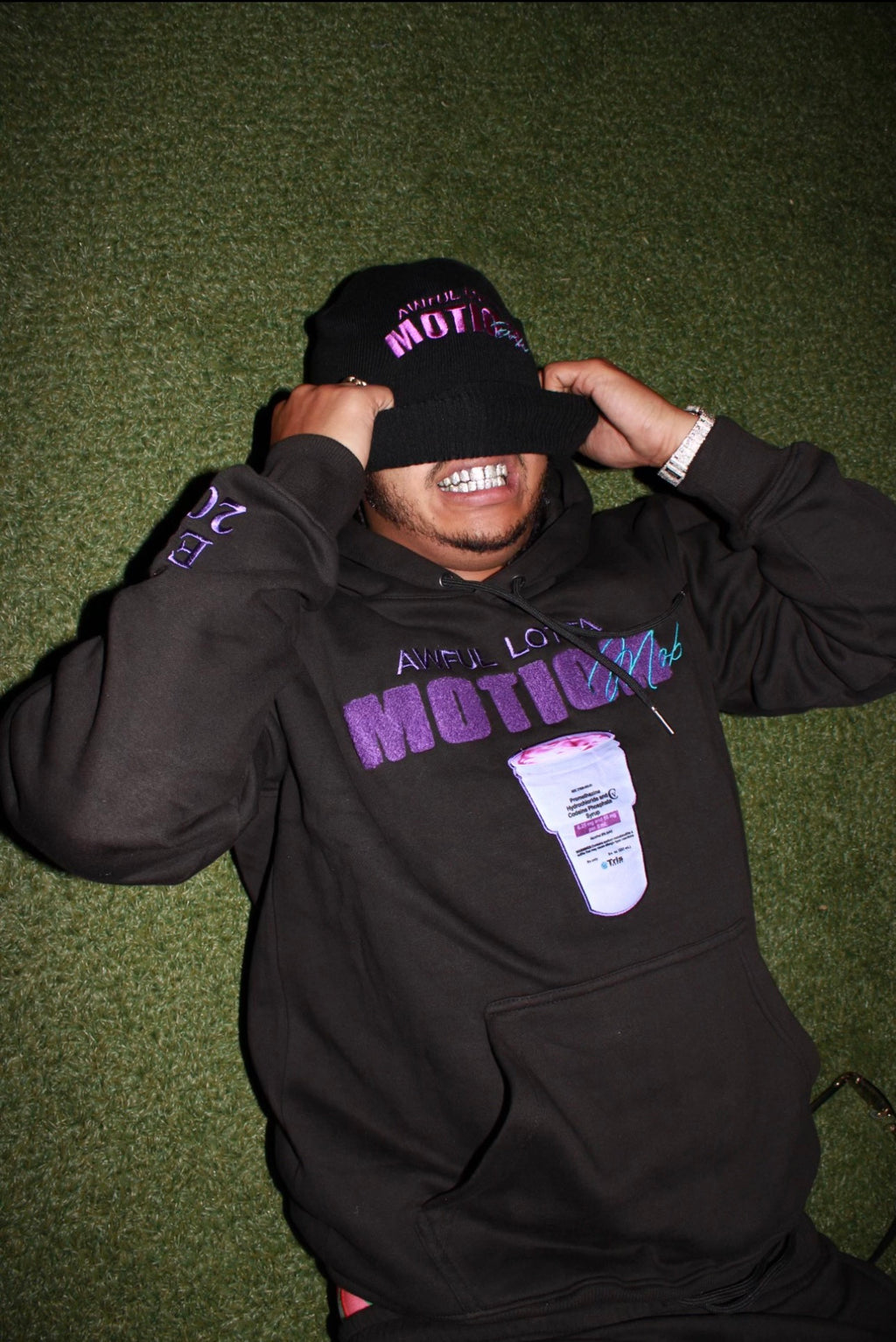 Black Motion Beanie