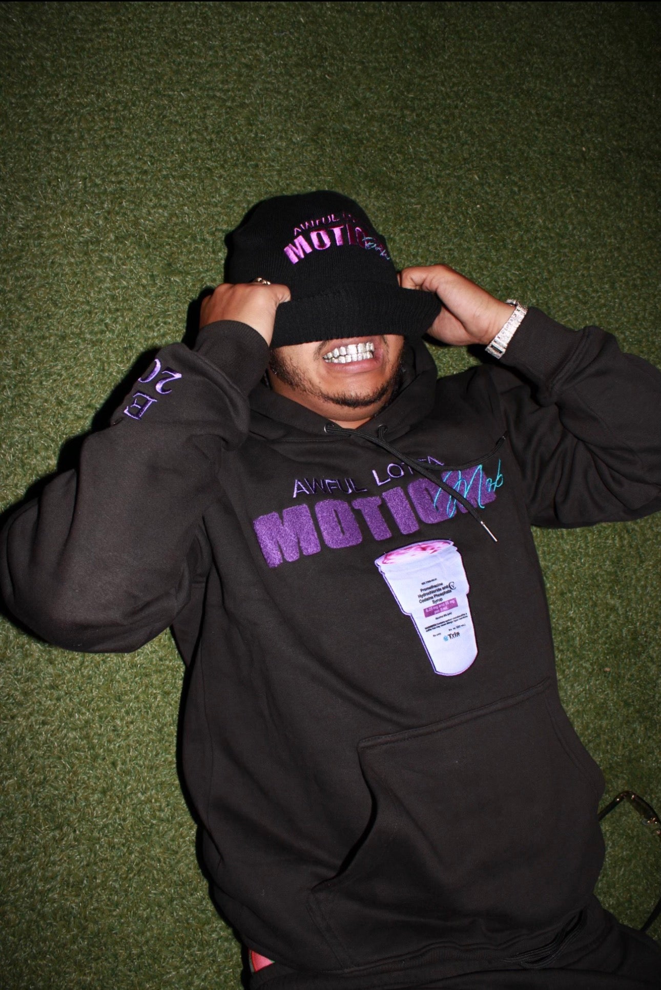 Black Motion Beanie
