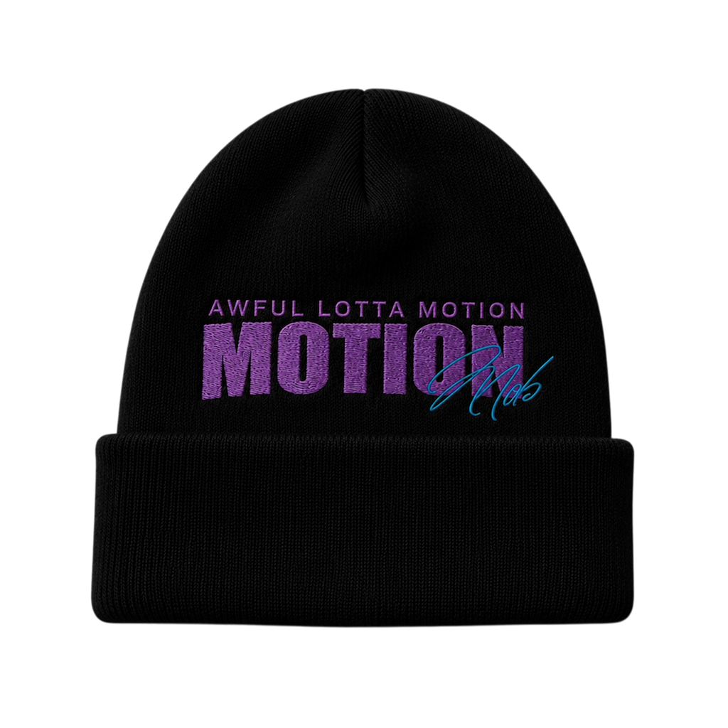 Black Motion Beanie